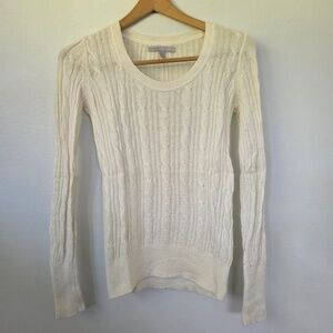 Old Navy Cream Cable Knit Cream Sweater